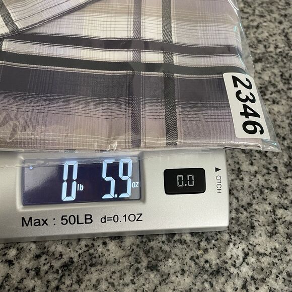 PrAna Men’s Short Sleeve Button Down Purple Tattersall Plaid- L - Picture 13 of 13